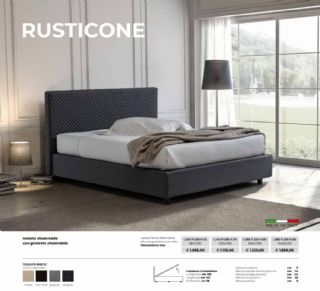 LETTO CONTENITORE RUSTICONE